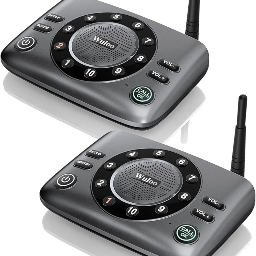 Wireless Intercom System in Black